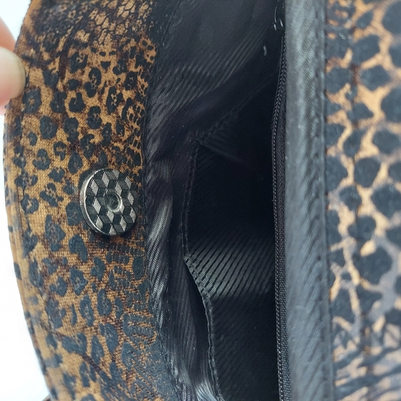 Animal Print Fabric Small Satchel - Picture 9 of 12